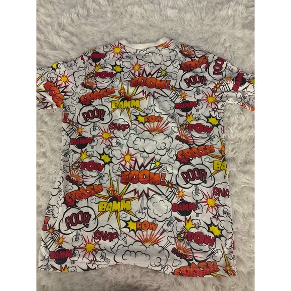 Comic Book Print T-Shirt By Prime Threads S Boom Bamb Pow - Picture 6 of 9
